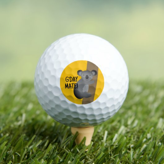 G'day Mate schattige Australische koala beer op ma Golfballen (Insitu Shirt)