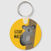 G'day Mate schattige Australische koala beer teken Sleutelhanger (Voorkant)