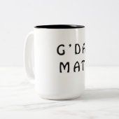 G'DAY MATE TWEEKLEURIGE KOFFIEMOK (Voorkant links)