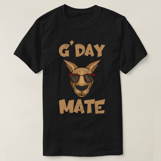 Gday Mate Zoo Pouch Australië Dierenvriend T-shirt (Design voorkant)
