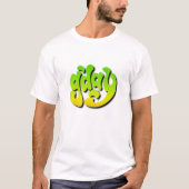 G'DAY met Australië Kaart Groen Goud op Wit T-shirt (Voorkant)