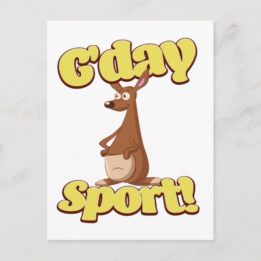 G'day Sport Briefkaart (Voorkant)