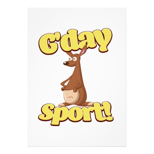 G'day Sport Foto Afdruk (Voorkant)