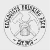 GDB Standaard B&W Logo Vinyl Sticker (Voorkant)