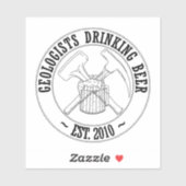 GDB Standaard B&W Logo Vinyl Sticker (Vel)