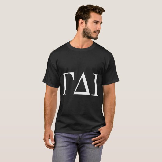 GDI Gamma Delta Iota T-shirt (Voorkant volledig)