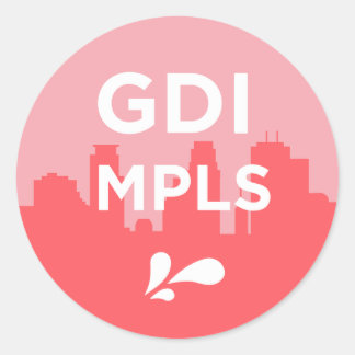 GDI MPLS Logo-Sticker Ronde Sticker