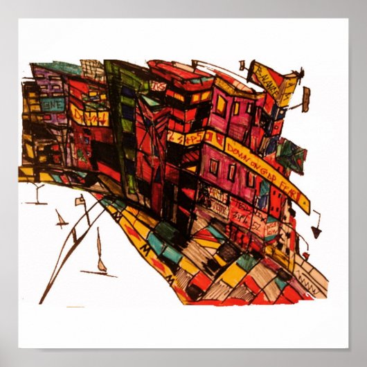 gdp angst inkt poster (Voorkant)