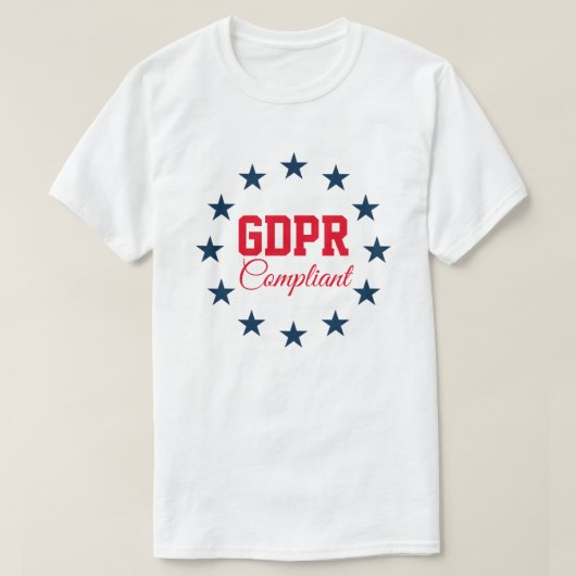 GDPR-conform T-shirt (Design voorkant)
