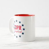 GDPR-conform Tweekleurige Koffiemok (Voorkant links)