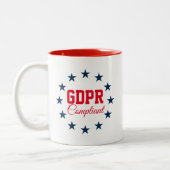 GDPR-conform Tweekleurige Koffiemok (Links)