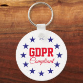 GDPR-conforme algemene gegevensbeschermingsverorde Sleutelhanger (Voorkant)