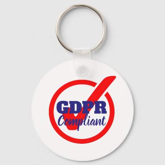 GDPR-conforme algemene gegevensbeschermingsverorde Sleutelhanger (Voorkant)