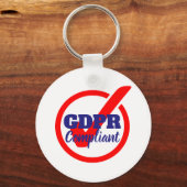 GDPR-conforme algemene gegevensbeschermingsverorde Sleutelhanger (Voorkant)