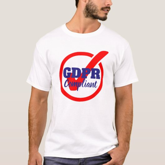 GDPR-conforme algemene gegevensbeschermingsverorde T-shirt (Voorkant)