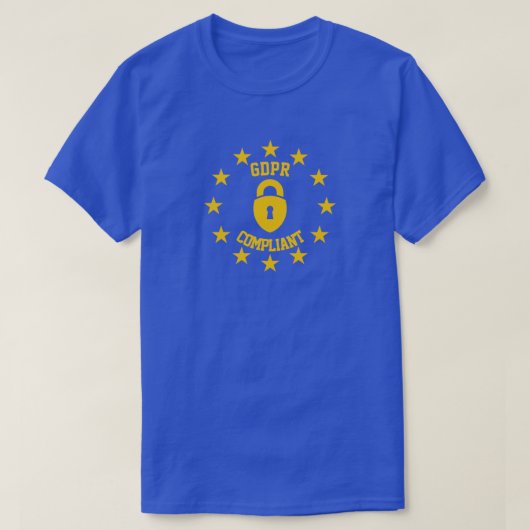 GDPR-conforme algemene gegevensbeschermingsverorde T-shirt (Design voorkant)