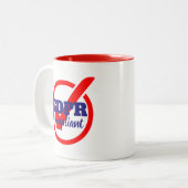 GDPR-conforme algemene gegevensbeschermingsverorde Tweekleurige Koffiemok (Voorkant links)