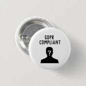 GDPR-conforme knop Ronde Button 3,2 Cm (Voorkant /achterkant)