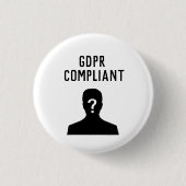 GDPR-conforme knop Ronde Button 3,2 Cm (Voorkant)