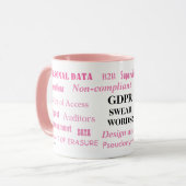 GDPR Swear Words Dames Funny Compliance Joke Mok (Voorkant links)