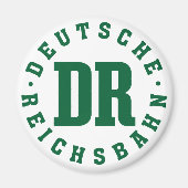 GDR / DDR Railway - Deutsche Reichsbahn Sign Magneet (Voorkant)
