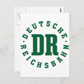 GDR / DDR-spoorweg - Teken Deutsche Reichsbahn Briefkaart (Voorkant / Achterkant)