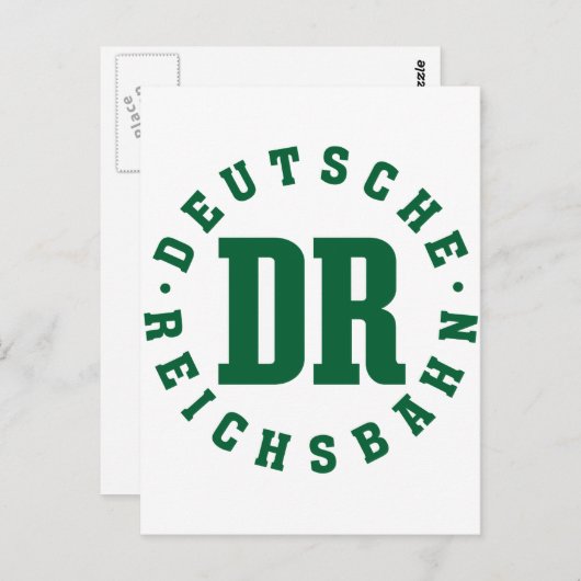 GDR / DDR-spoorweg - Teken Deutsche Reichsbahn Briefkaart (Voorkant / Achterkant)