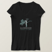 GDS V-Neck T-Shirt (witte logo) (Design voorkant)