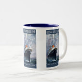 Gdynia America Line Tweekleurige Koffiemok (Voorkant rechts)
