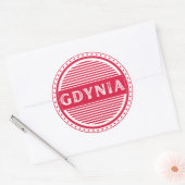 Gdynia City Pride Embleem – Poolse identiteit Ronde Sticker (Envelop)