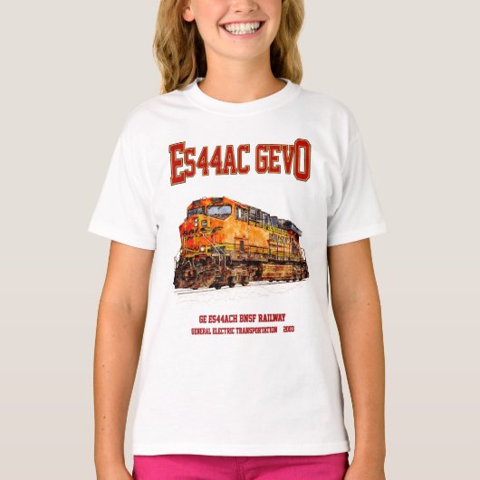  GE ES44AC GEVO Diesellocomotief T-shirt (Voorkant)