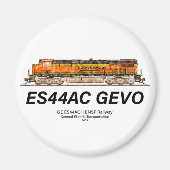 GE ES44AC GEVO Locomotief. BNSF-vrachttrein Magneet (Voorkant)