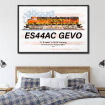 GE ES44AC GEVO-locomotief en Amerikaanse vlag