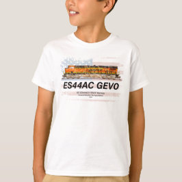 GE ES44AC GEVO Locomotief en Amerikaanse vlag T-shirt