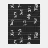 Ge’ez Numbers Illustration – Traditional Ethiopian Fleece Deken (Voorkant)