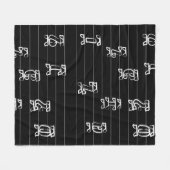 Ge’ez Numbers Illustration – Traditional Ethiopian Fleece Deken (Voorkant (Horizontaal))