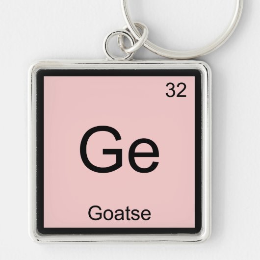 Ge - Geitense Chemie Elementsymbool Meme T-Shirt Sleutelhanger (Voorkant)