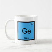 Ge - Glice Scheikunde Element Symbool Funny T-Shir Koffiemok (Links)