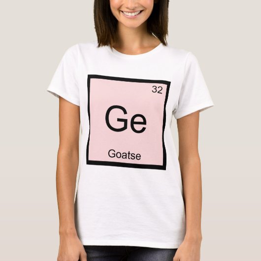 Ge - Goatse Chemistry Element Symbol T-Shirt (Voorkant)