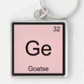 Ge - Goatse Chemistry Element Symbol T-Shirt Sleutelhanger (Voorkant)