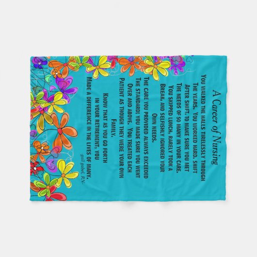 Ge-mail: blauw II Fleece Deken (Voorkant (Horizontaal))