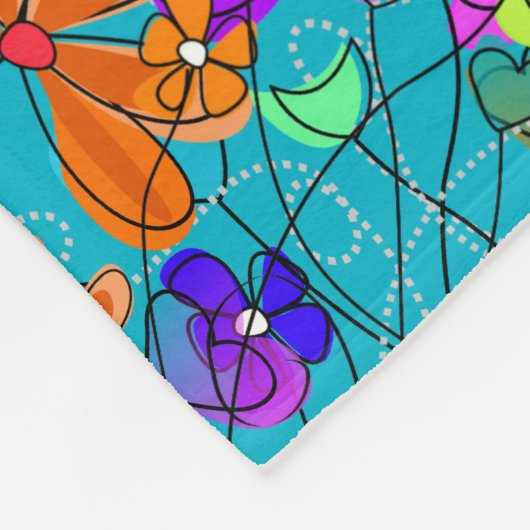 Ge-mail: blauw II Fleece Deken (Hoek)