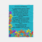 Ge-mail: blauw II Fleece Deken (Voorkant)