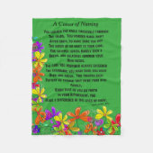 Ge-mail: Zurse Poem Fleece Blanket Green (Voorkant)