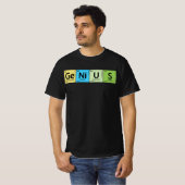 Ge-Ni-U-S Genius- Element Periodiek Tabel Element  T-shirt (Voorkant volledig)