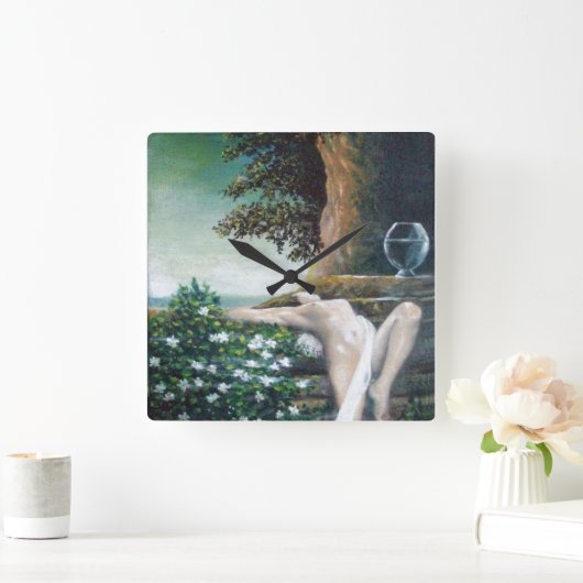 GEA, MIRTE EN WATER VIERKANTE KLOK (Huis)