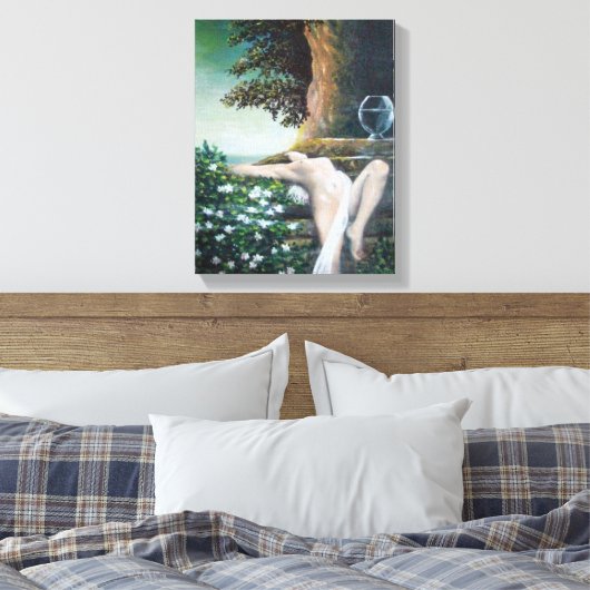 GEA, MYRTLE EN WATER CANVAS AFDRUK (Insitu (Slaapkamer))