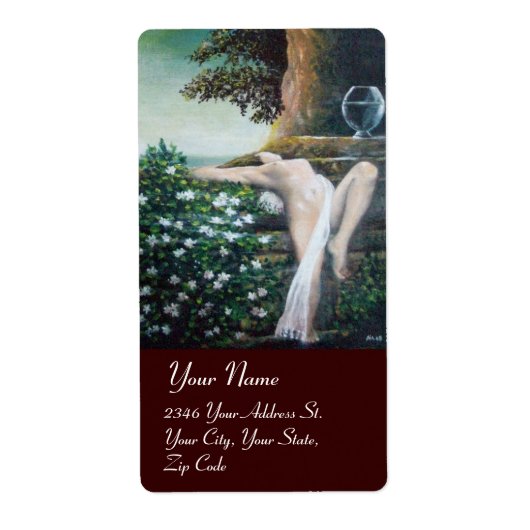 GEA, MYRTLE EN WATER ETIKET (Voorkant)