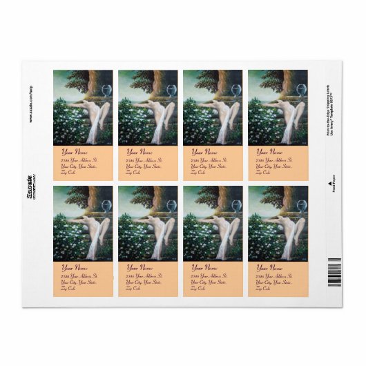 GEA, MYRTLE EN WATER ETIKET