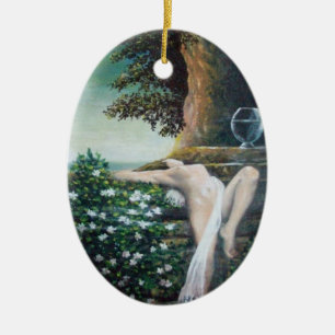 GEA, MYRTLE EN WATER KERAMISCH ORNAMENT